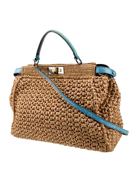 fendi raffia peekaboo